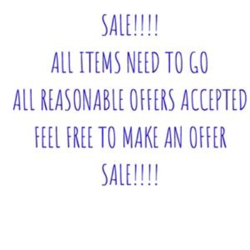 sale discount offer all items need to be gone